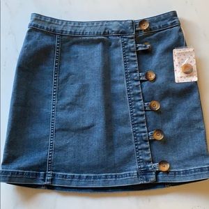 Free People Jean Skirt